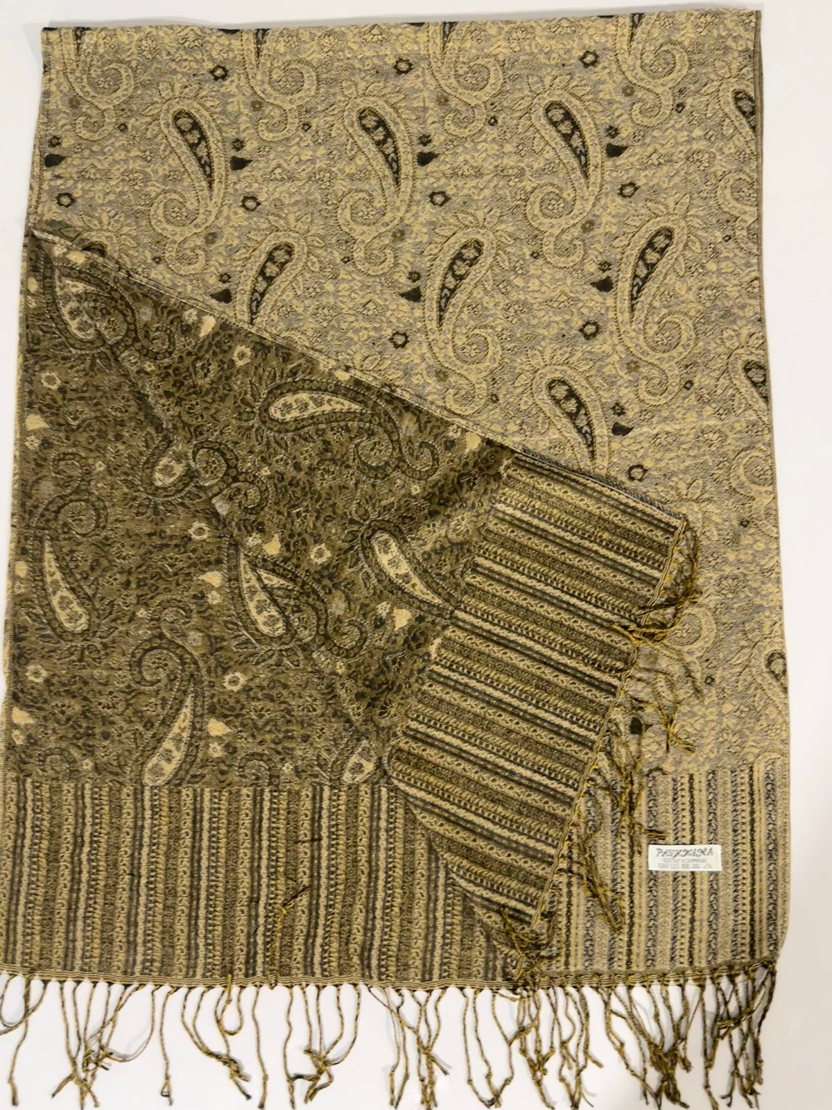 Zarqah Beige Pashmina