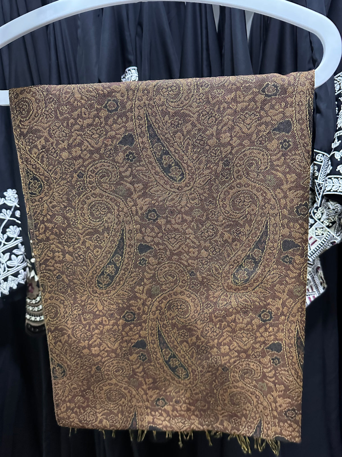 Zarqah Brown Pashmina