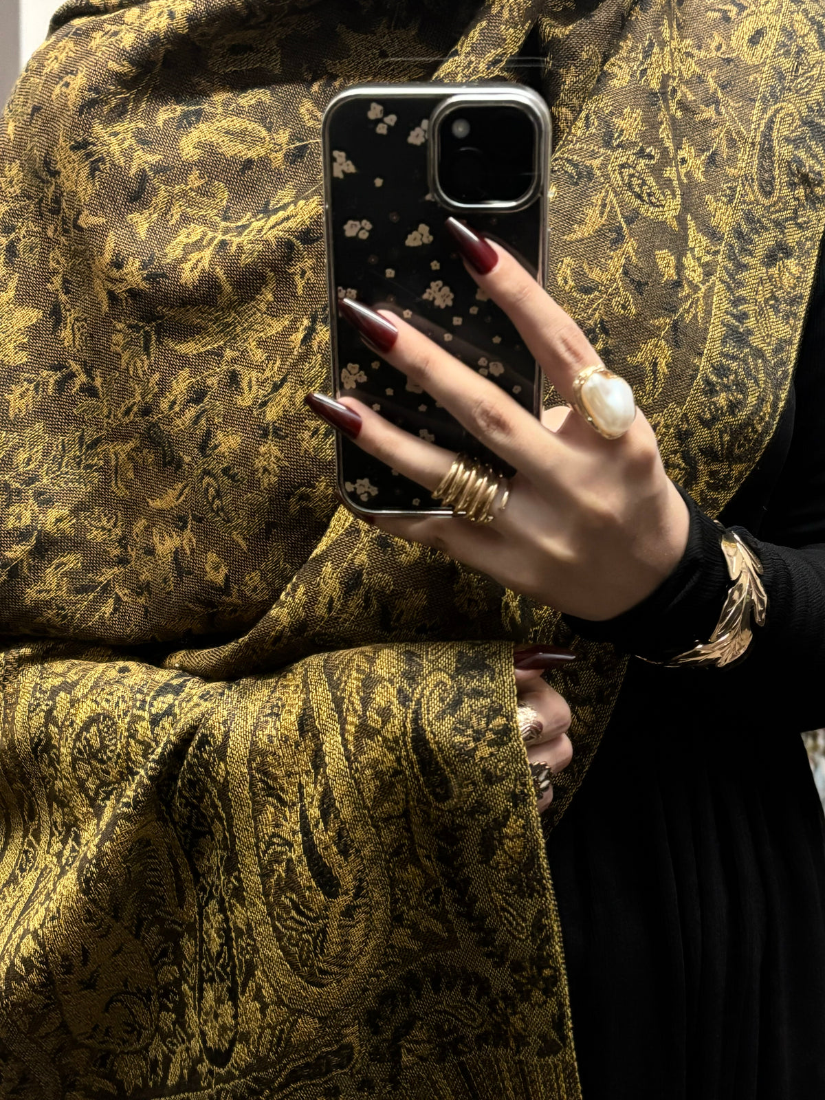 Minsha Mehndi Pashmina