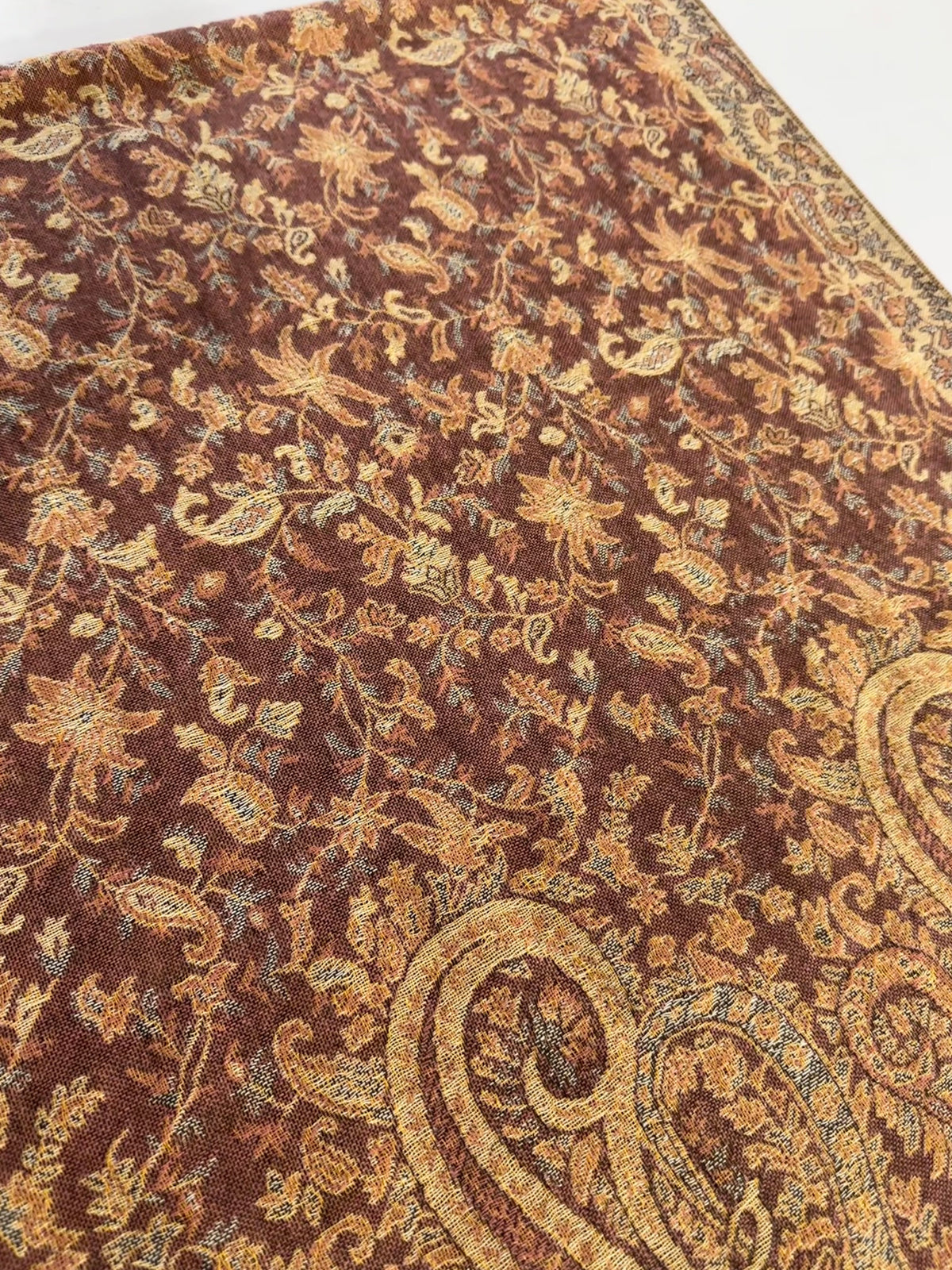 Minsha Rose Pink + Gold Pashmina