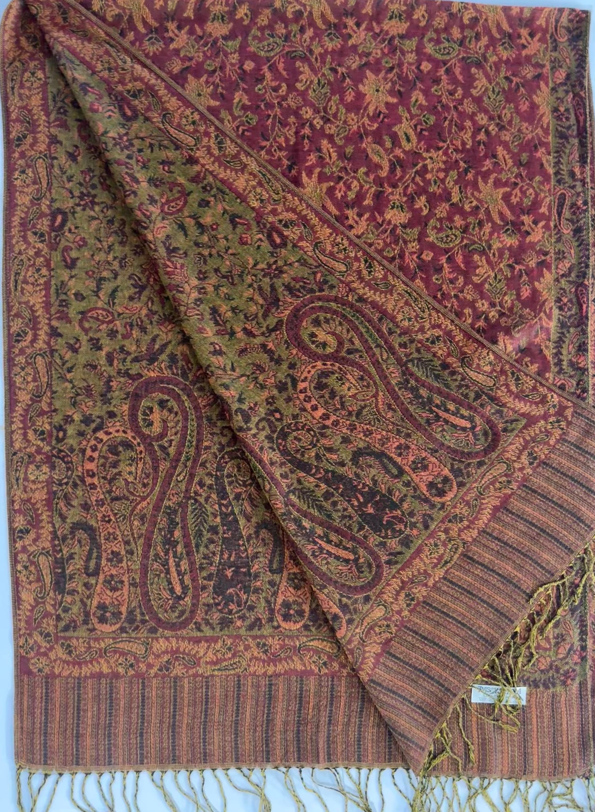 Minsha Red Pashmina