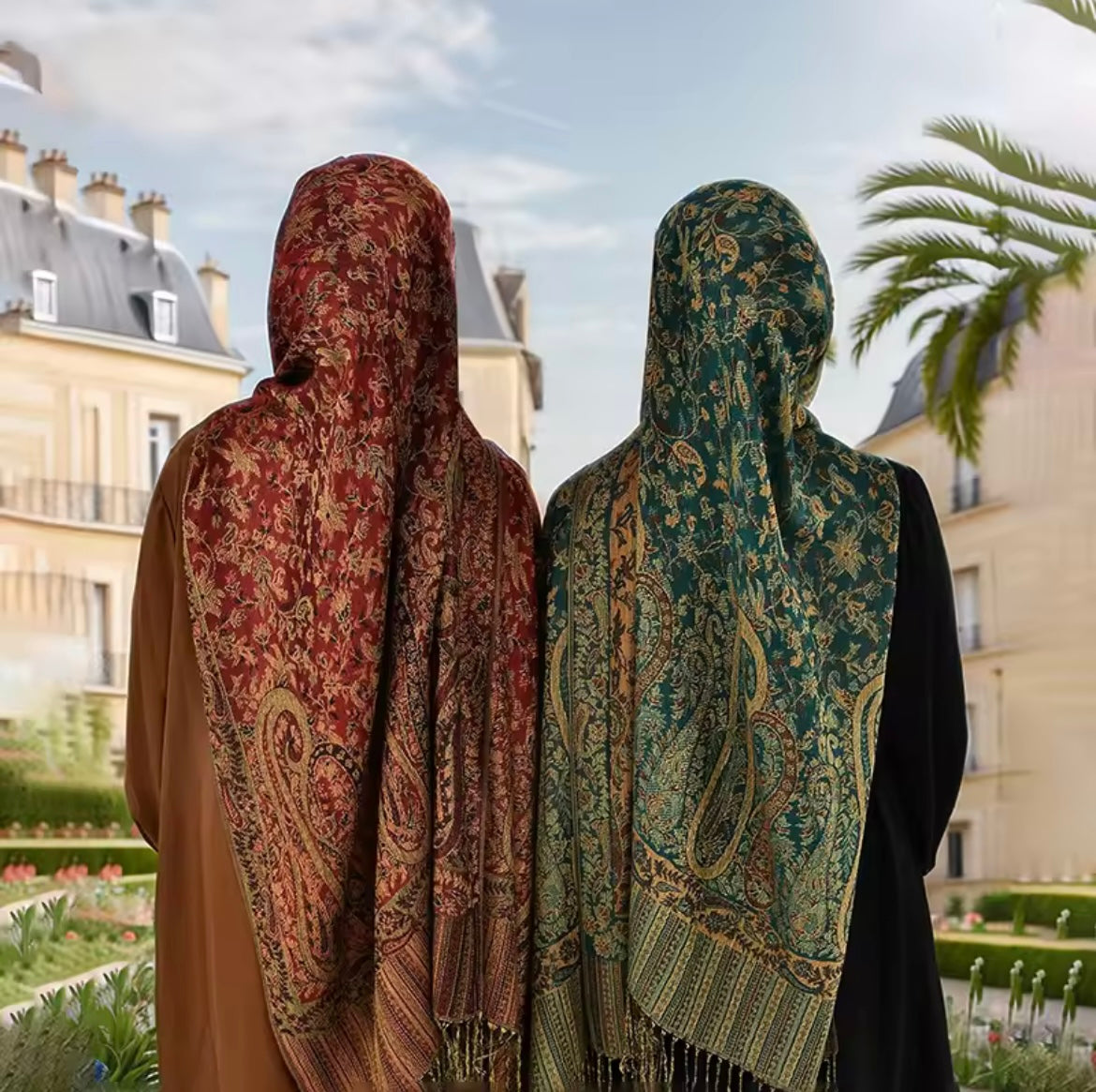 Minsha Sea Green Pashmina