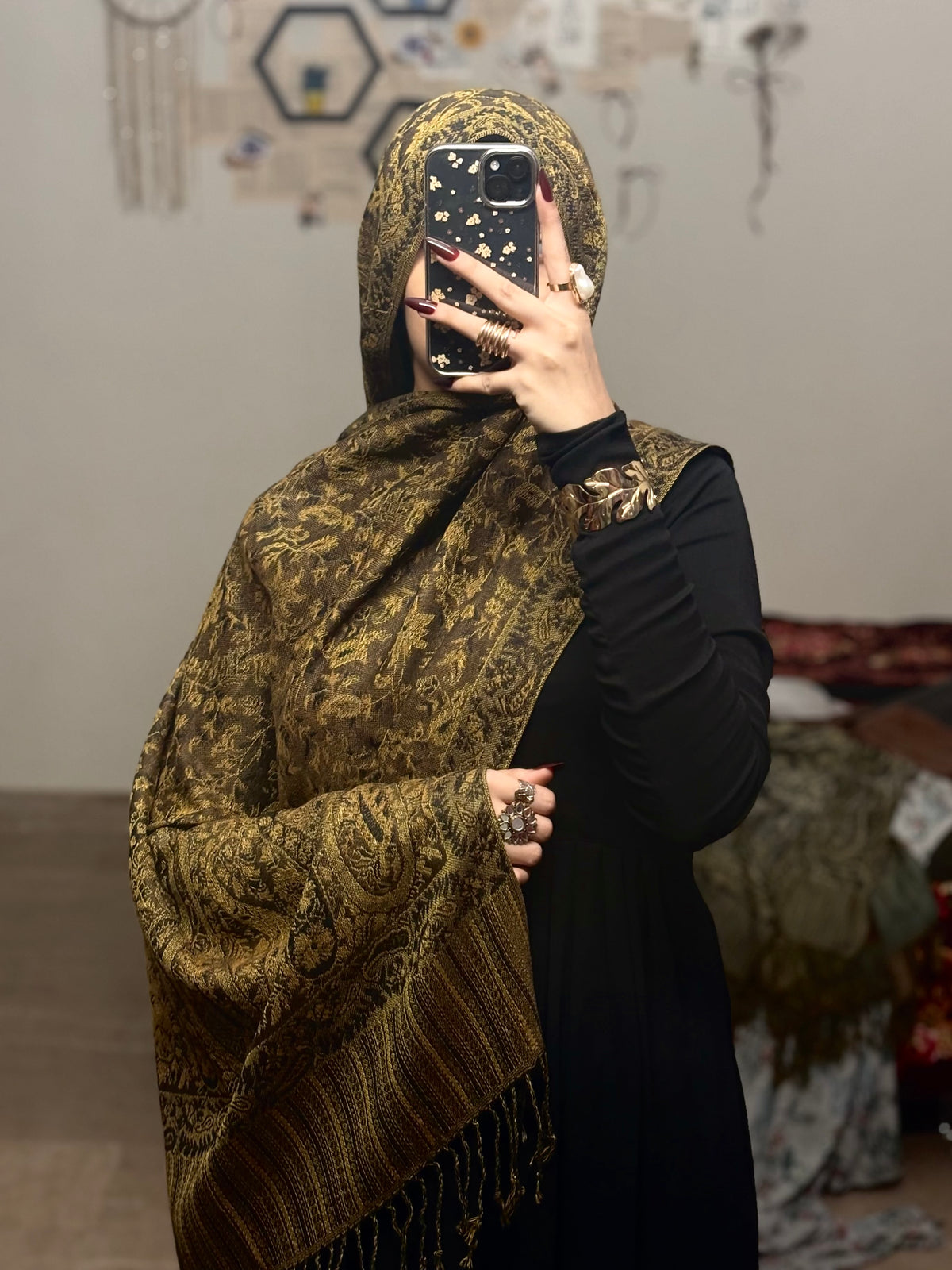 Minsha Mehndi Pashmina
