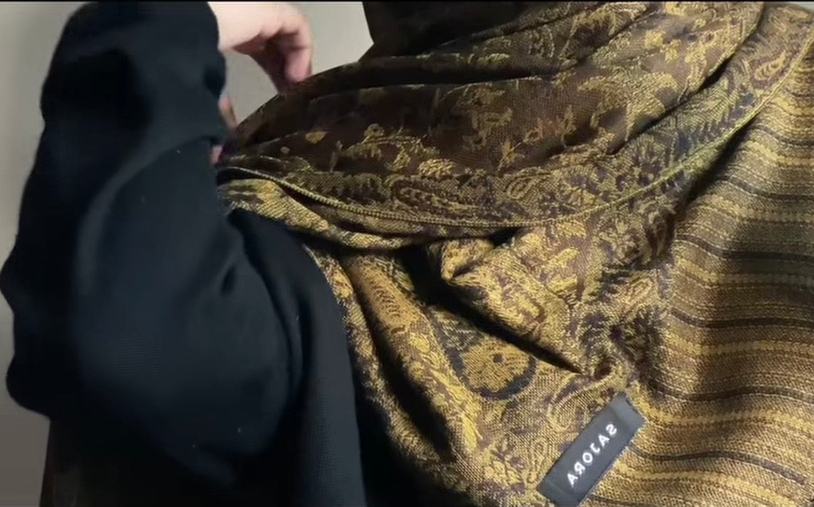 Minsha Mehndi Pashmina