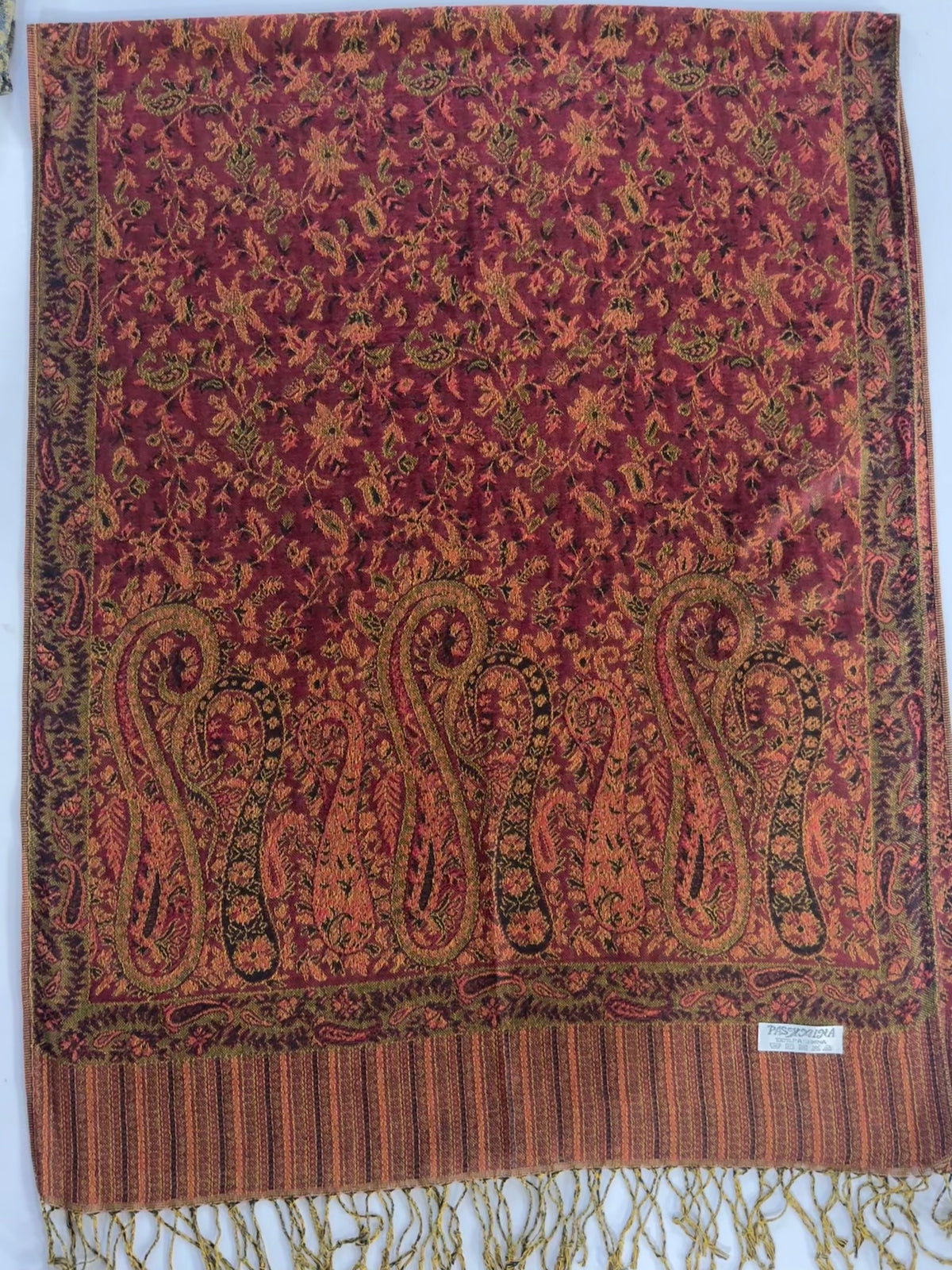Minsha Red Pashmina
