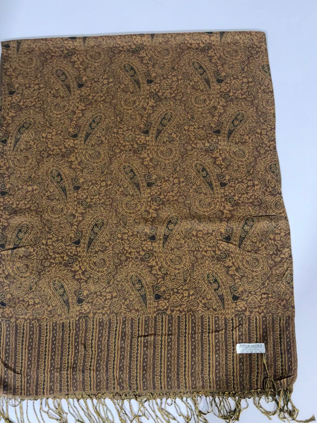 Zarqah Rust Pashmina
