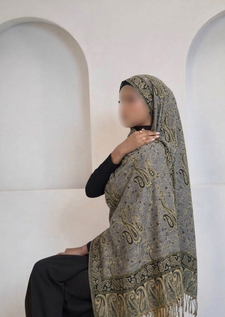 Sajora Special Grey Pashmina
